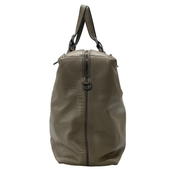 Auth BOTTEGA VENETA - Brown Leather B********* Boston Bag - Picture 5 of 12